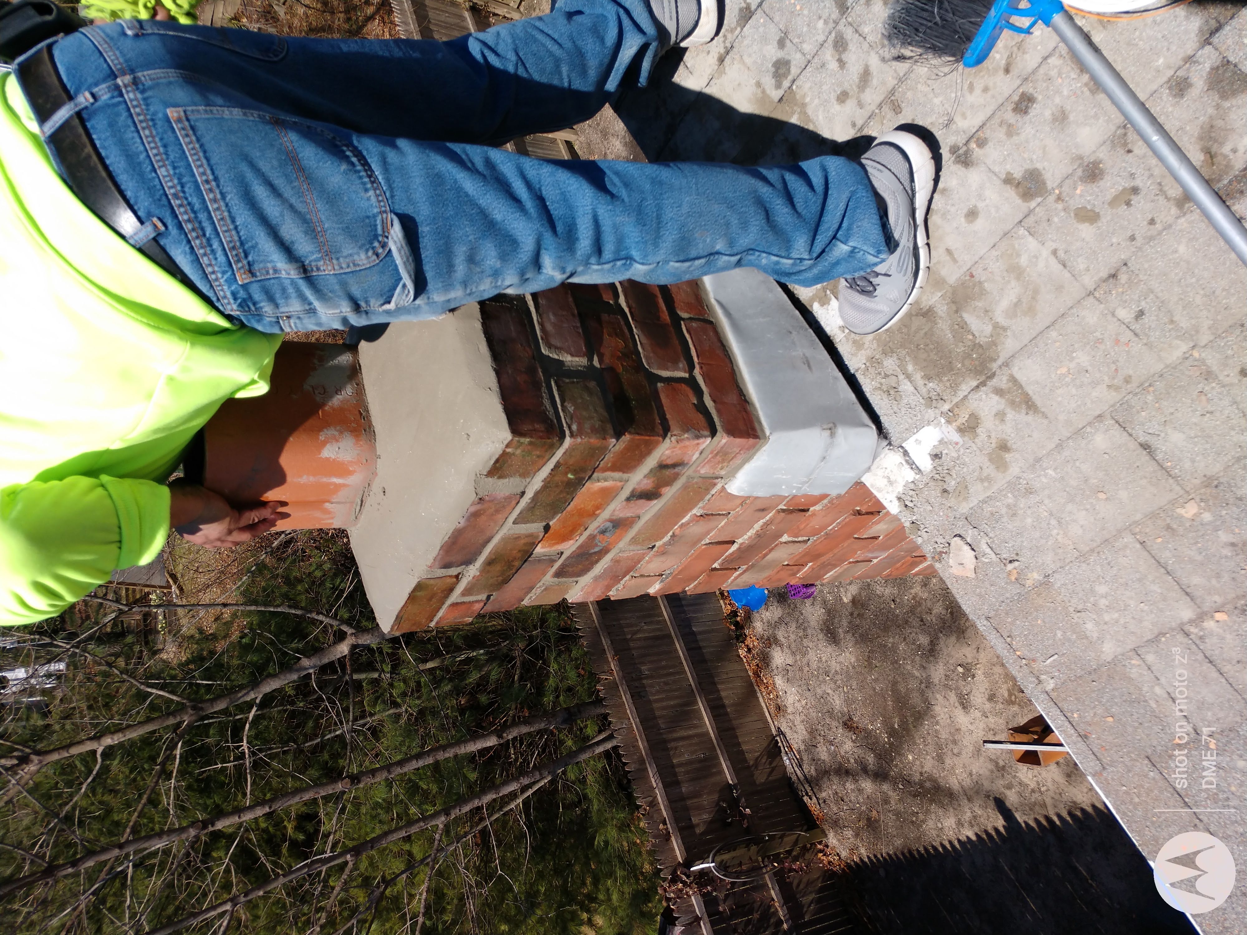 Cracked chimney professionally repaired in Albertson, NY